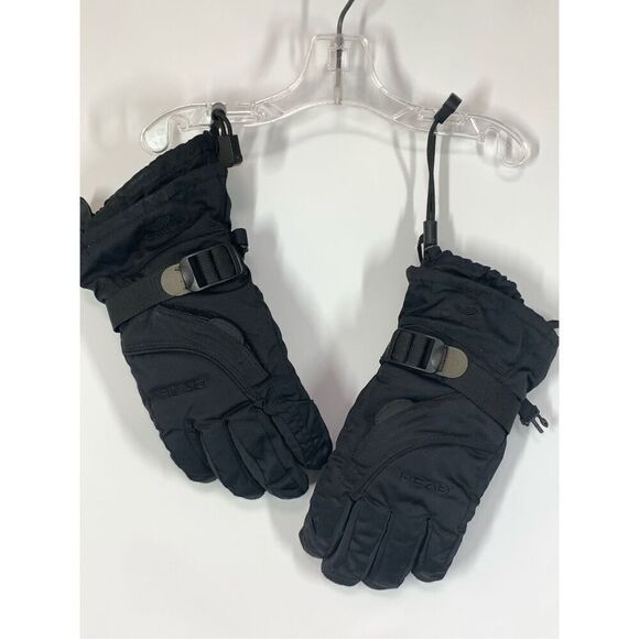 Head Accessories - Head Outlast Label Women's Waterproof Winter Snow Ski Gloves Black Size Small